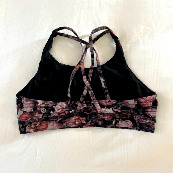 Lululemon Medium Support Energy Bra. Floral, size 10 - Picture 2 of 4